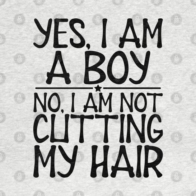 Long Hair - Yes, I am a boy No, I am not cutting my hair by KC Happy Shop